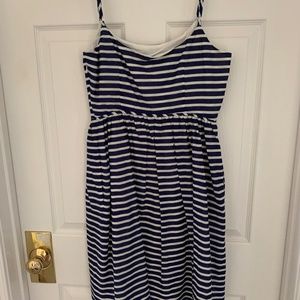 J. Crew Dresses - J.Crew midi blue and white striped dress J. Crew Dresses - J.Crew midi blue and white striped dress